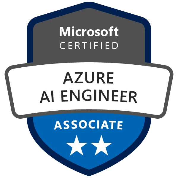 Microsoft Certified: Azure AI Engineer Associate Badge